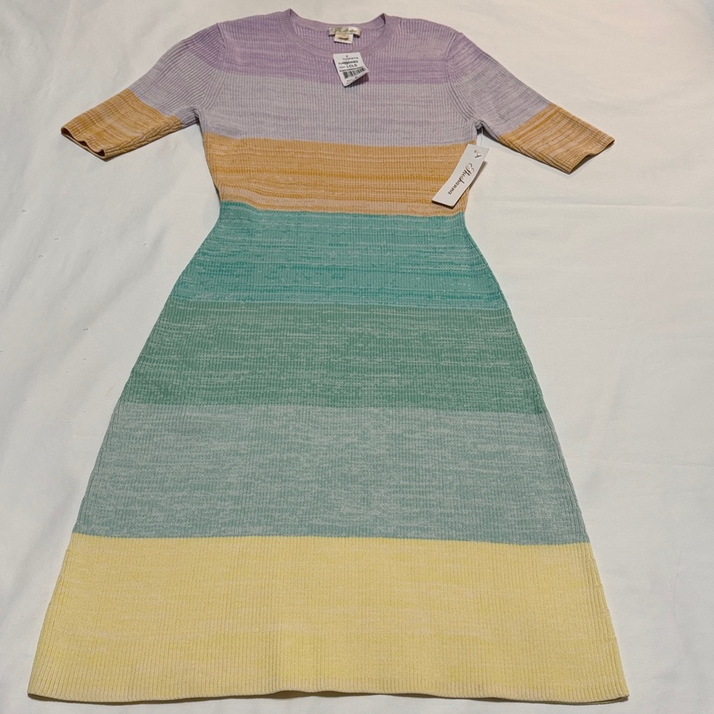 Shoshanna Pastel Striped Dress S NWT